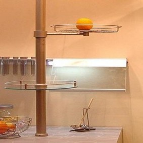 mutfak tasarım fikirlerinde bir gaz borusu nasıl gizlenir