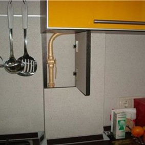 how to hide a gas pipe in the kitchen interior ideas