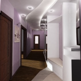 apartman tasarım fikirlerinde koridor