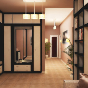 corridor in the apartment photo design