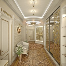 corridor in the apartment interior photo