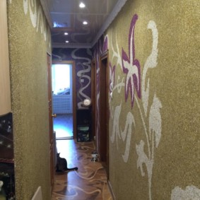 liquid wallpaper in the corridor photo