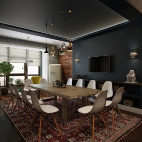 conception d'appartement studio de style loft