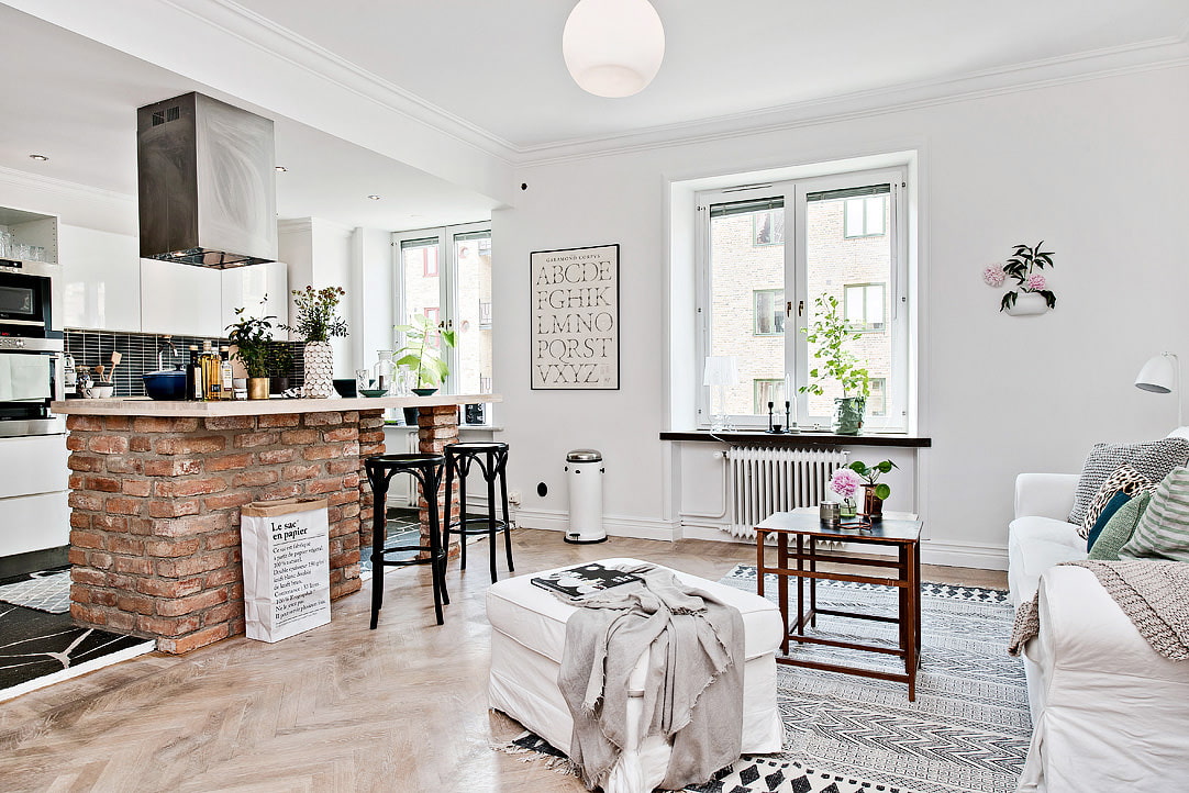 scandinavian style apartment design photo