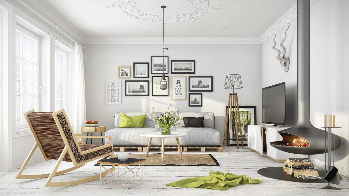 Opțiuni de fotografie în apartament în stil scandinav