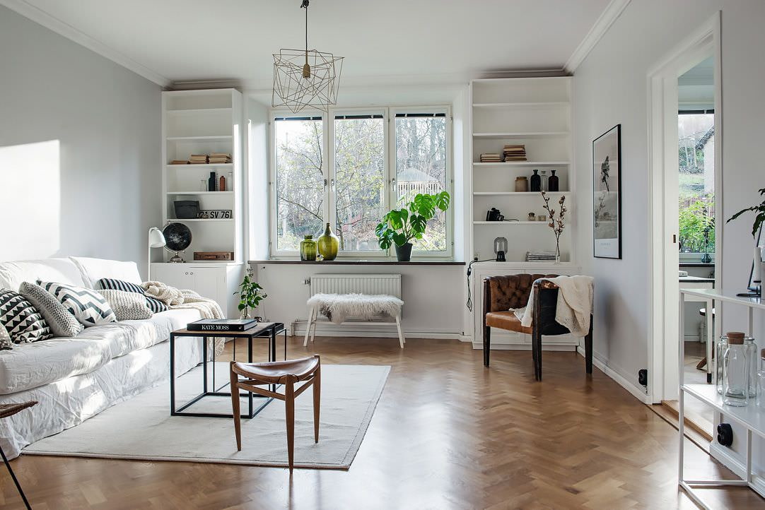 Opțiuni de fotografie în apartament în stil scandinav