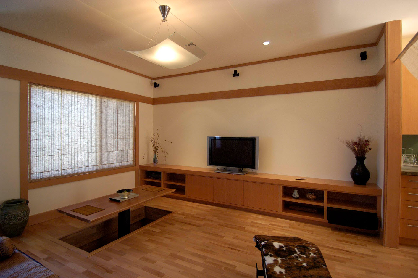 décoration de photo d'appartement de style japonais