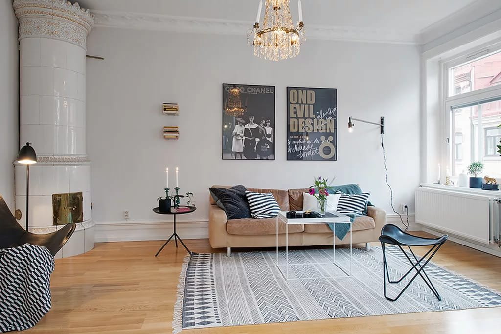 scandinavian style apartment types photo