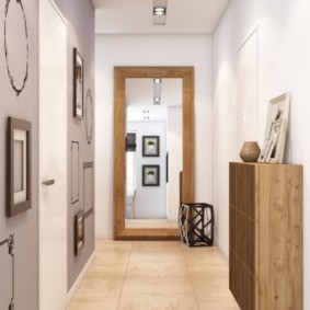 long couloir dans les idées de design d'appartement