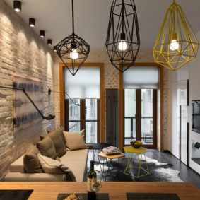 studio apartment in a loft style design ideas