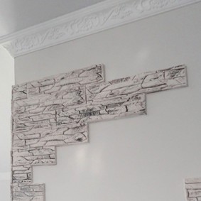 décoration des coins des murs dans les types d'idées d'appartement