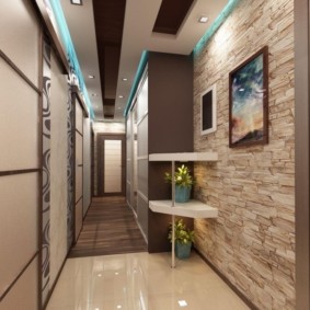 koridor tavan avize tasarımı