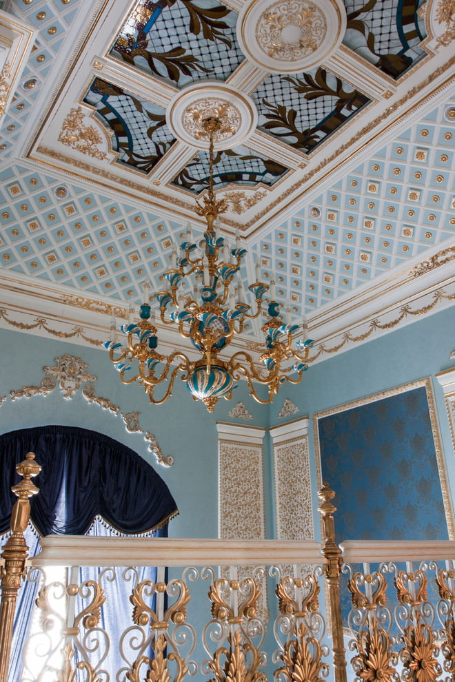 Barok yatak odası tavan duvar resimleri