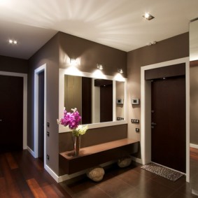 bir panel ev fotoğraf tasarım bir dairede koridor