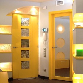 bir panel ev fotoğraf iç bir dairede koridor