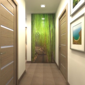 bir panel ev iç fotoğraftaki bir dairede koridor