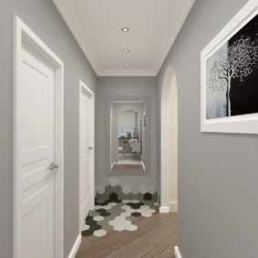 options de photo de couloir gris