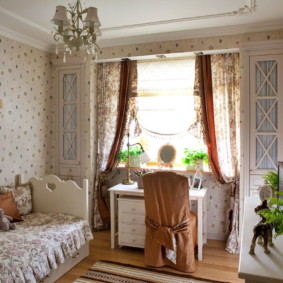 Children's room in the style of provence in the apartment