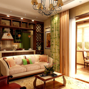 Sofa trong phòng khách-phong cách provence