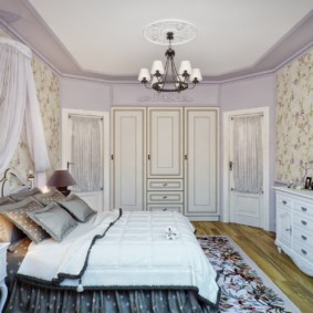 Geniş rustik yatak odası