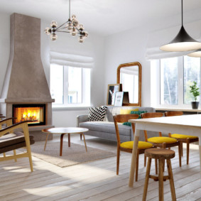 Phong cách Scandinavia trong ảnh nội thất phòng khách