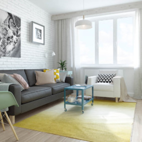 İskandinav tarzı oturma odası dekorasyon fikirleri