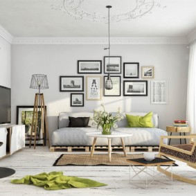 Phong cách Scandinavia trong ảnh nội thất phòng khách