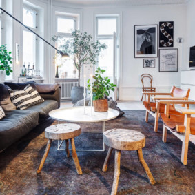 Trang trí phòng khách theo phong cách Scandinavia