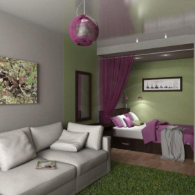 combination of living room and children's design photo