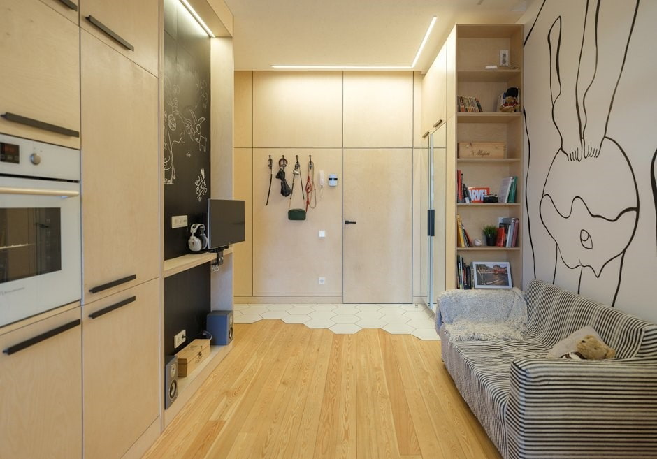 Studio apartment in a modern style