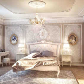 smilškrāsas guļamistabas dekori