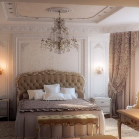 klasik yatak odası tasarımı fotoğraf