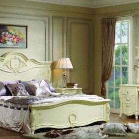 klasik yatak odası iç fotoğraf