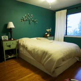 ภาพถ่ายห้องนอนสีเขียว