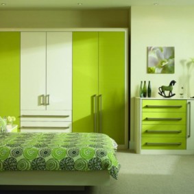 ตกแต่งภาพห้องนอนสีเขียว