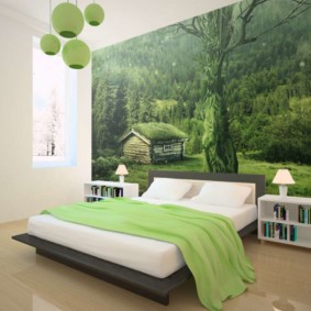 แนวคิดการถ่ายภาพห้องนอนสีเขียว
