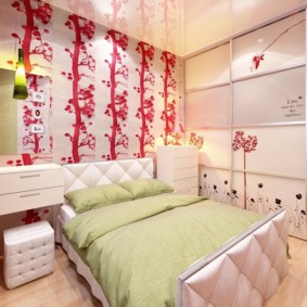 bir oda dekorunda yatak odası ve çocuk odası