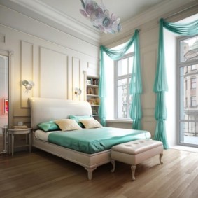 dormitor în culori bej