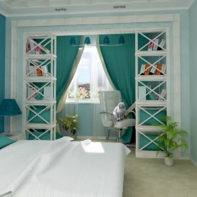 photo de décoration de chambre turquoise