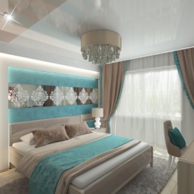 turkuaz yatak odası fotoğraf dekorasyon