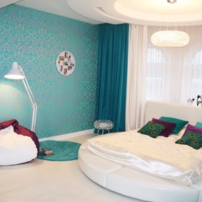 décoration de chambre turquoise