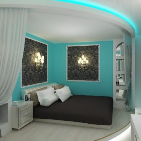 רעיונות לקישוט חדר שינה בצבע טורקיז