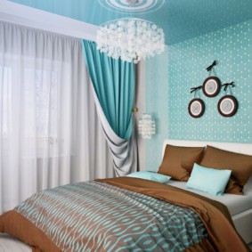 yatak odası turkuaz renkleri varyant fikirler