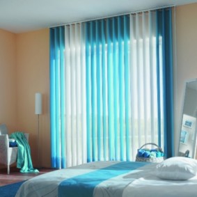 mavi renk fikir yatak odası