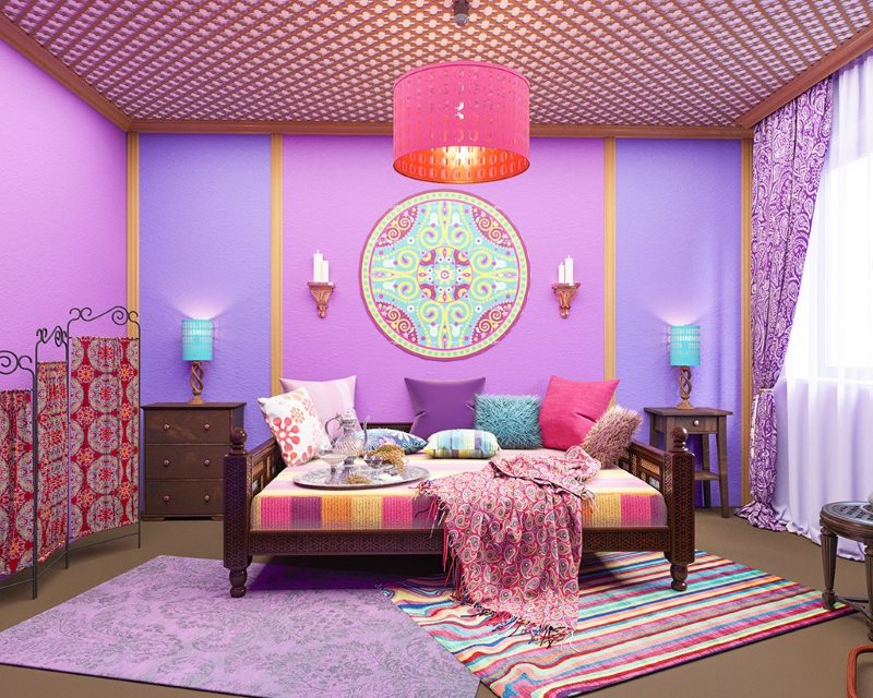 Hint tarzı yatak odası tasarımı