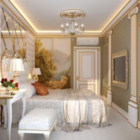 klasik yatak odası fotoğraf tasarımı