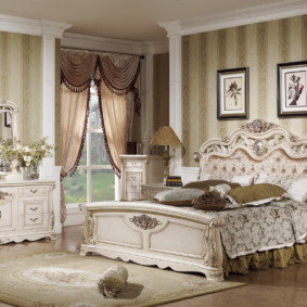 klasik yatak odası dekor fikirleri