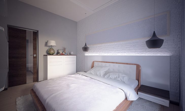 İskandinav yatak odası fotoğraf fikirleri