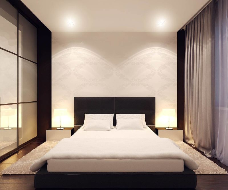 Minimalist yatak odası tasarımı 3 x 3 metre