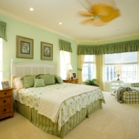 ตัวเลือกแนวคิดห้องนอนสีเขียว